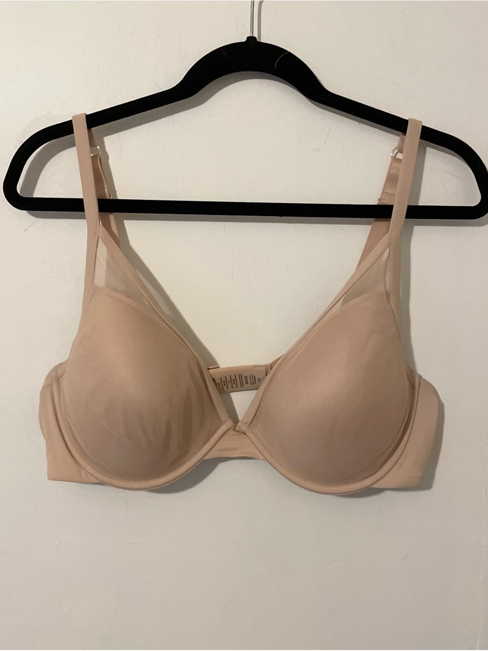 third love nude cream mesh accent bra size 40C